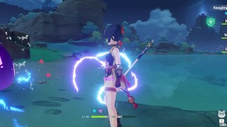 Xiangling ryona + ragdoll - English/ Japanese シャンリン リョナ / Korean 향릉 료나 /Chinese 香菱 良娜/