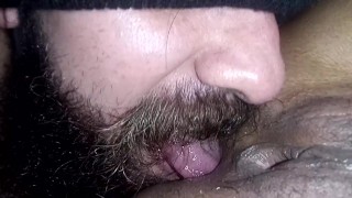 licking the bitch girl's ass until she ejaculates on my tongue, she loves having her ass licked👅🍑