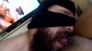 Ilove watching a cock sucking while my pussy gets a naughty tongue inside her,crackling in her mouth