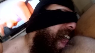 sucking me hot he knows i like to see another cock fucking in porn he wants to see me fucked🍆🍌🍑💦
