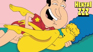 Simpsons Porn Marge gets fucked by Glenn Family Guy porn