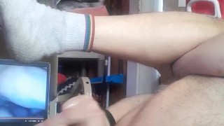 using the tool 7 inch dildo on my ass #1