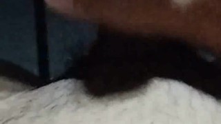 small penis masturbating then cumming while watching a gay porn movie