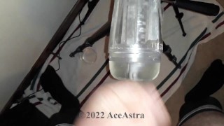 CD Femboy Fucking Fleshlight Flight with Internal Cumshot Bonus