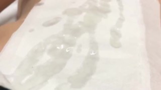 ges_katu 宿舎の夜は1人で大噴射 ドバドバ服まで飛んで大惨事 