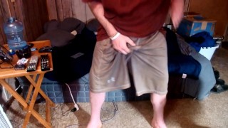 Leaking in Under Armour shorts, just enjoying them