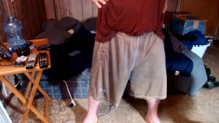 Leaking in Under Armour shorts, just enjoying them