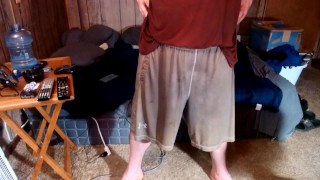 Leaking in Under Armour shorts, just enjoying them