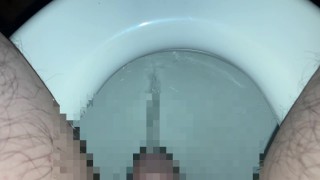 【主観】自宅のトイレでおしっこ自撮り