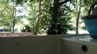 washing dishes with pee