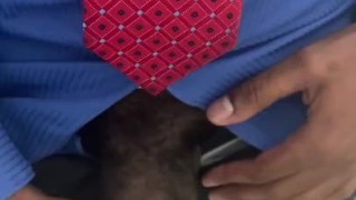 Office Restroom Piss and Jerk. Cumshot