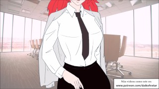 Makima te necesita en la oficina. Audio JOI hentai.