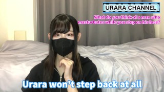What do you think of a man who masturbates while you step on his face?