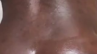 Ebony Muscle Butt Fucks Himself