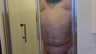 Furry Pissing in Shower