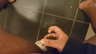 Chubby Teen Cums In Public Toilet And Moans Loud
