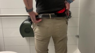 Miniskirt, Thong, and Buttplug Play at Work