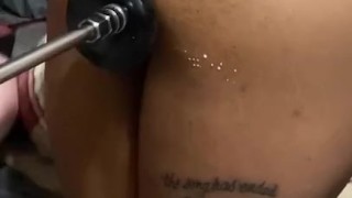 Making my husband watch me get fucked by this fuck machine 