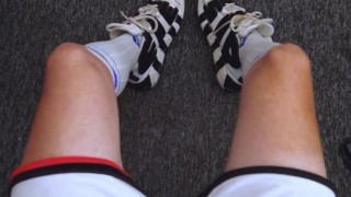 Guy masturbates to the sound of an air raid alert 