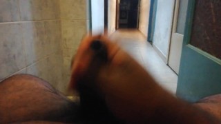 Small black dick enjoy handjob