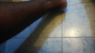 Small black dick enjoy handjob