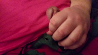 Stroking in the living room, fuck my cock looks good here.