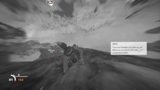 Letting the mountain fuck me while trying to sled down..