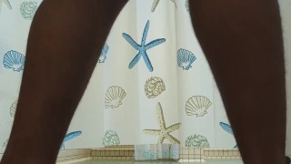 Black Man With An Big Ass Taking A Shower 