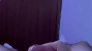 Masturbating