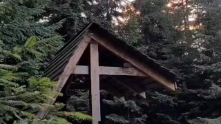 Jerk off in the public park