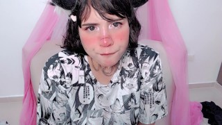 Spit teasing, goal of chaturbate