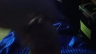 very very loud phone sex blue silky leggings #2