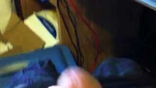 hairy belly shooting cum all over gathering it up with fingers