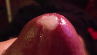 milking cum out of tip of my dick