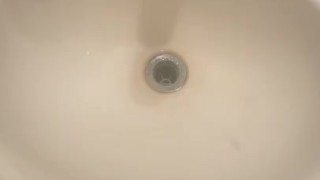 MASSIVE LOAD SHOT INTO THE SINK AFTER WORK 
