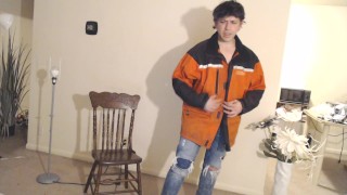 Hot Skimpy Thong to Bare & Raunchy Jerkoff with Maolo!