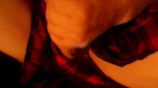 Horny femboy skirt jerk off