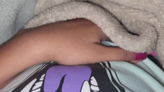 She wakes up horny in the middle of the night wanting a cock. I play masturbating alone!!!!