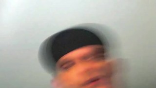 Justa9er showing off his big white cock on camera