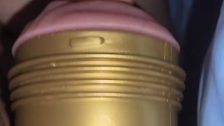 Bro fucks toy and comes inside