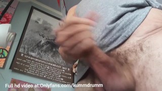 Daddy makes you drink a shot glass of cum for peeping on him from the closet