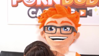 PornDudeCasting - April Olsen Fucked Raw in her Camel Toe Pussy