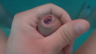 Masturbating horny man POV