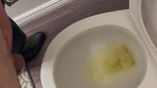 The first piss of the day! 