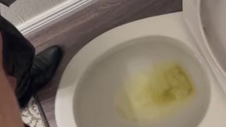 The first piss of the day! 