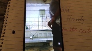 I got caught trying to jerkoff outside in public