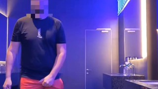 I'm have fun in the men's room of the cinema. Almost caught 