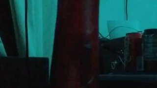 Sissy riding horse dildo