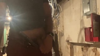 A professional gentleman pissing in the corner, then all over you!