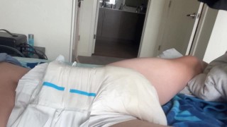 Venus 2000 stroking in diaper